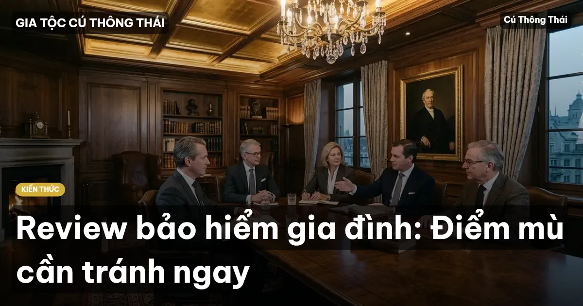 Review bảo hiểm gia đình: Điểm mù cần tránh ngay