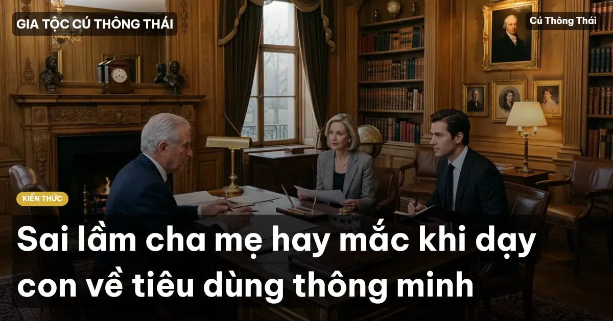 Sai lầm cha mẹ hay mắc khi dạy con về tiêu dùng thông minh