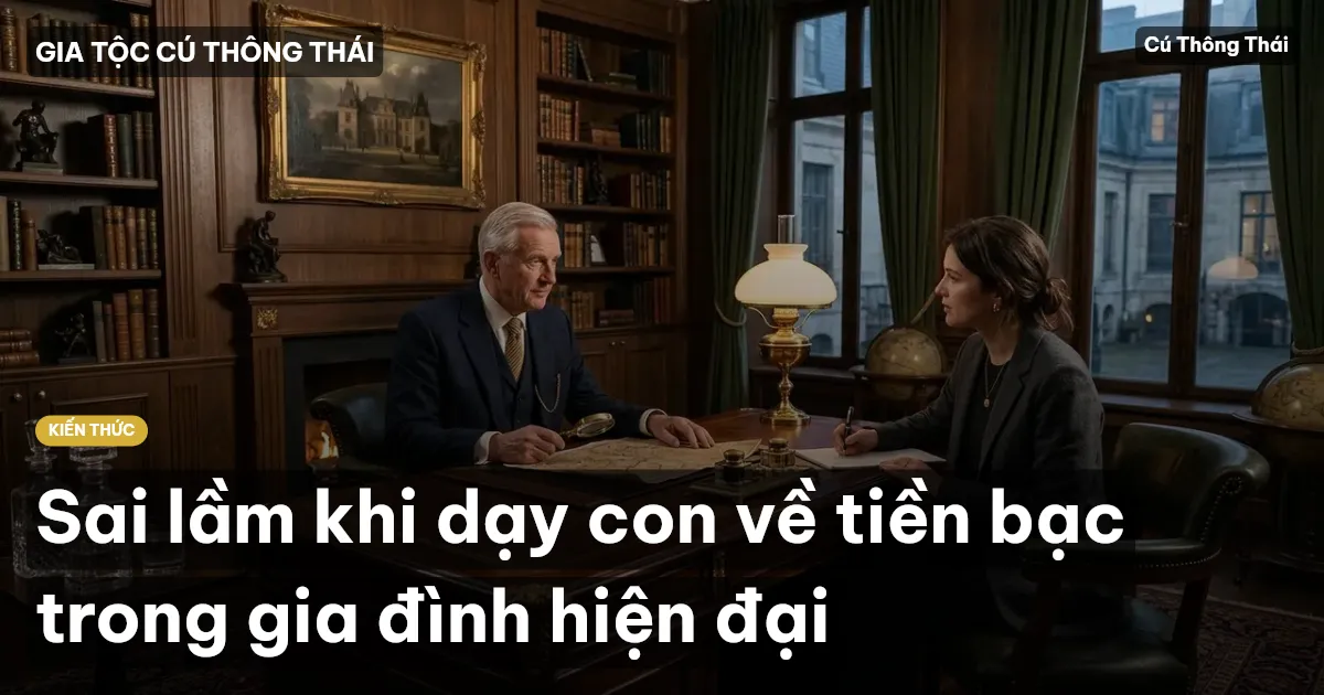 Sai lầm khi dạy con về tiền bạc trong gia đình hiện đại
