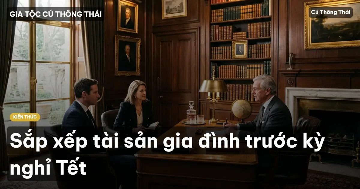 Sắp xếp tài sản gia đình trước kỳ nghỉ Tết