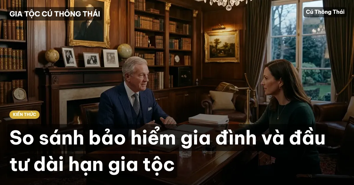 So sánh bảo hiểm gia đình và đầu tư dài hạn gia tộc
