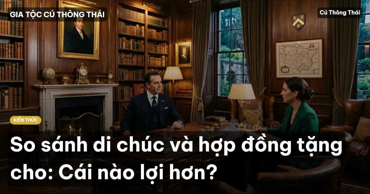 So sánh di chúc và hợp đồng tặng cho: Cái nào lợi hơn?