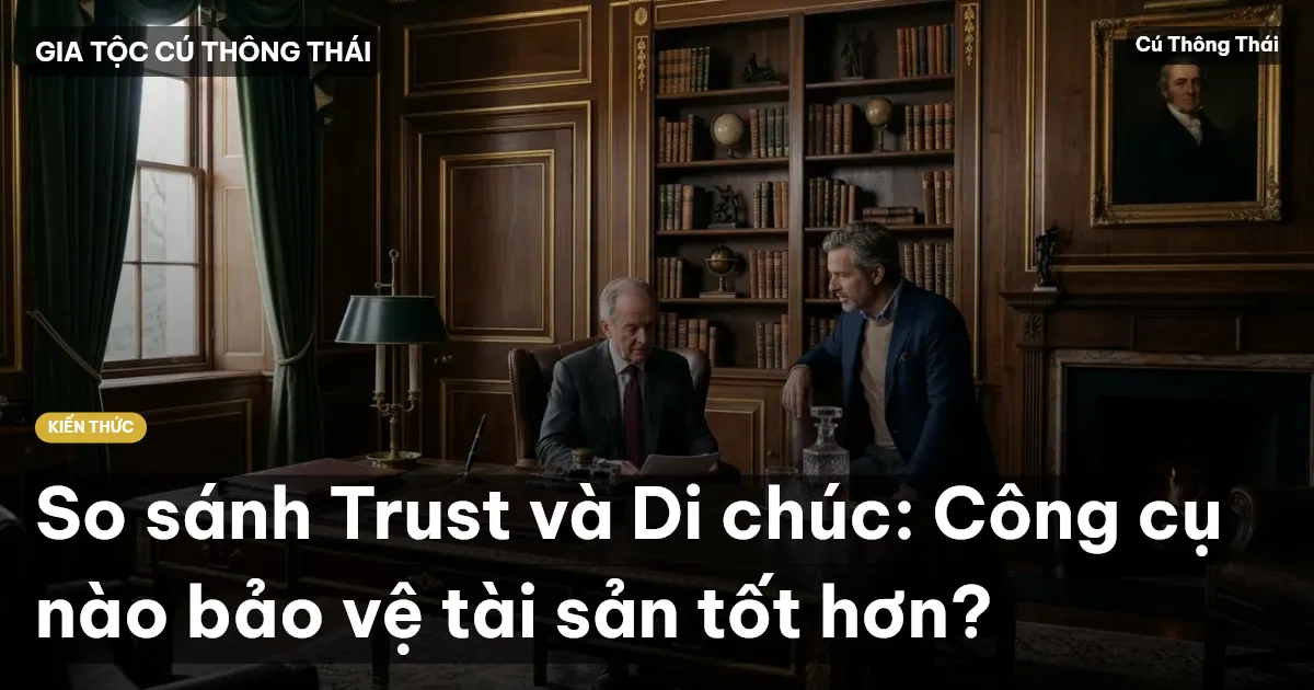 So sánh Trust và Di chúc: Công cụ nào bảo vệ tài sản tốt hơn?