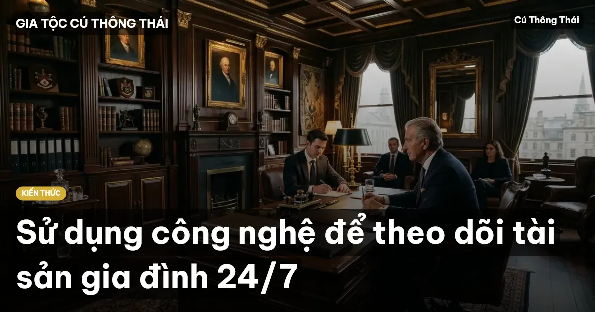 Sử dụng công nghệ để theo dõi tài sản gia đình 24/7