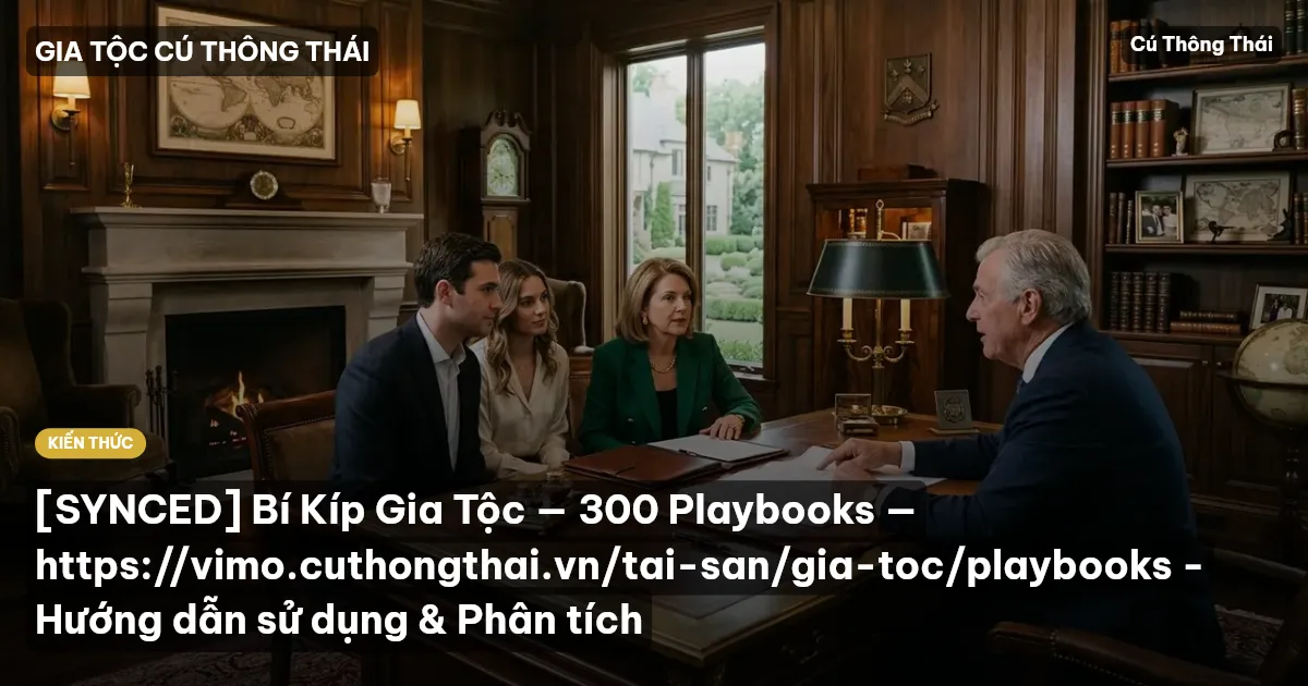 [SYNCED] Bí Kíp Gia Tộc — 300 Playbooks — https://vimo.cuthongthai.vn/tai-san/gia-toc/playbooks - Hướng dẫn sử dụng & Phân tích