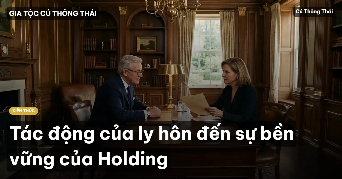 Tác động của ly hôn đến sự bền vững của Holding