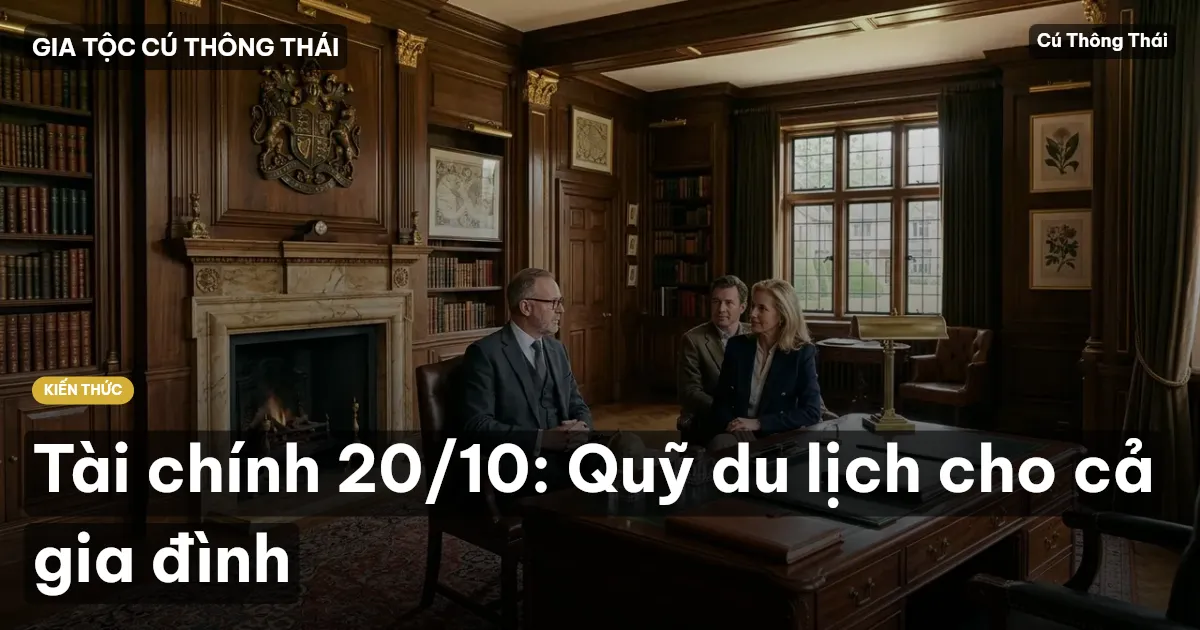 Tài chính 20/10: Quỹ du lịch cho cả gia đình