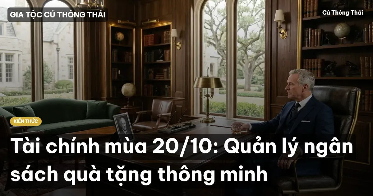 Tài chính mùa 20/10: Quản lý ngân sách quà tặng thông minh