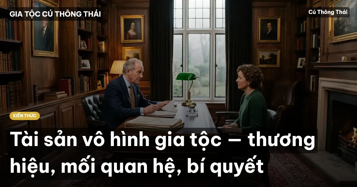 Tài sản vô hình gia tộc — thương hiệu, mối quan hệ, bí quyết