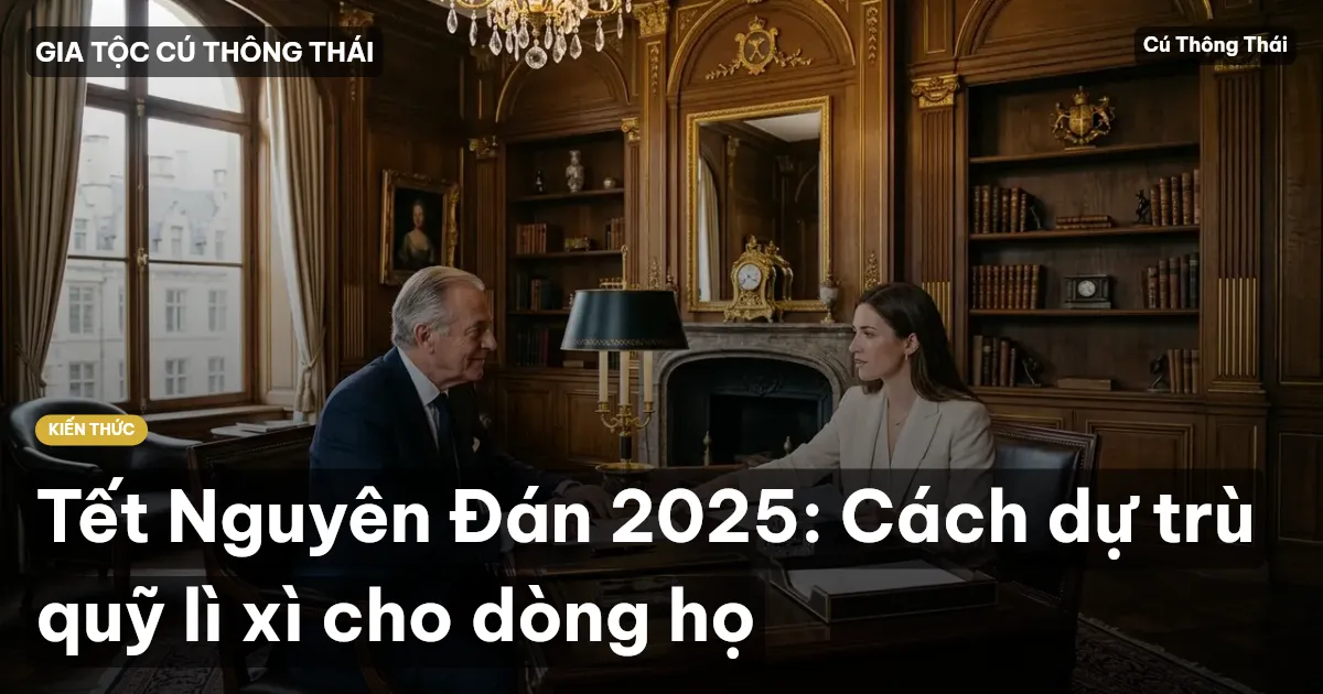Tết Nguyên Đán 2025: Cách dự trù quỹ lì xì cho dòng họ
