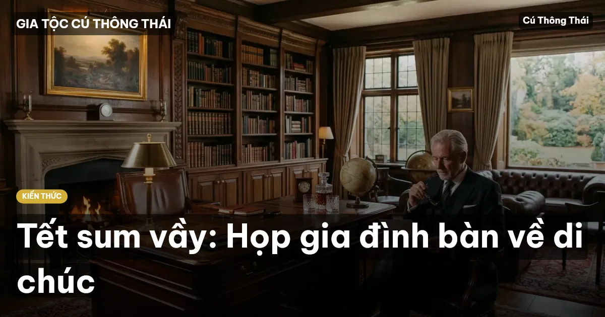 Tết sum vầy: Họp gia đình bàn về di chúc