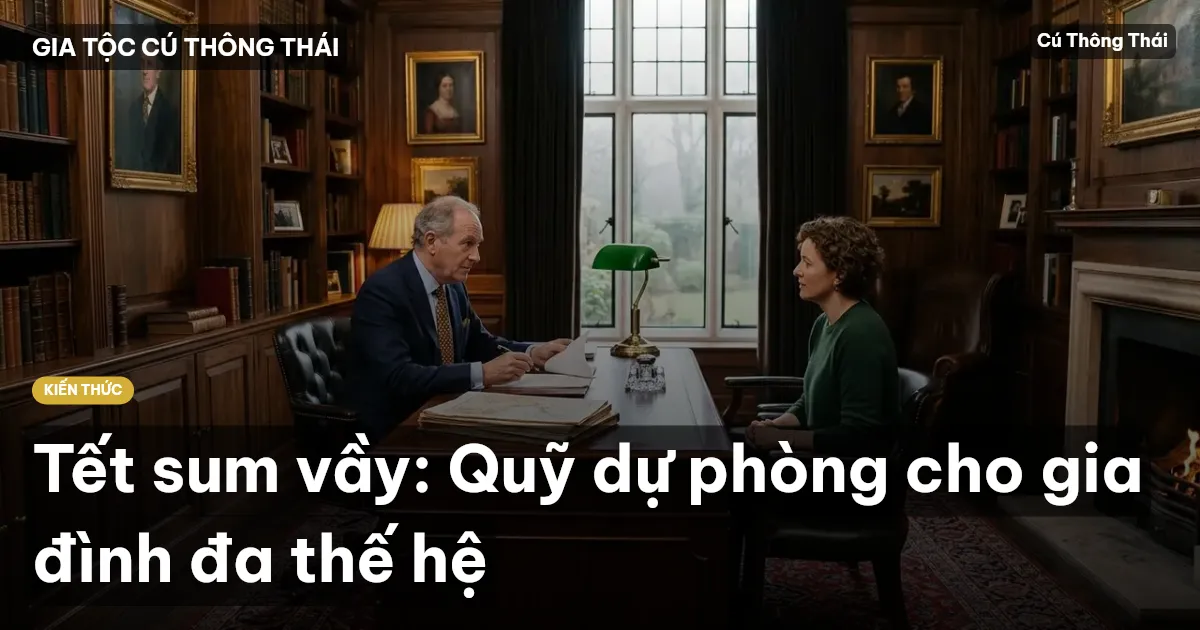 Tết sum vầy: Quỹ dự phòng cho gia đình đa thế hệ