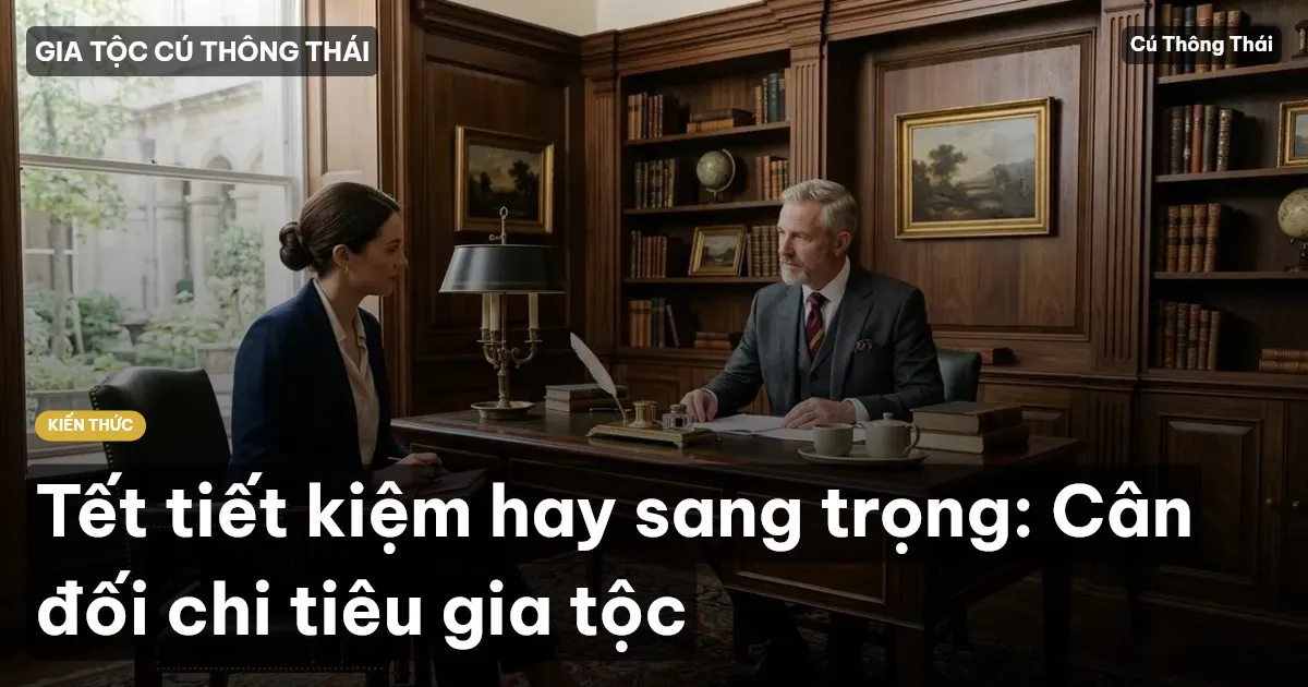 Tết tiết kiệm hay sang trọng: Cân đối chi tiêu gia tộc