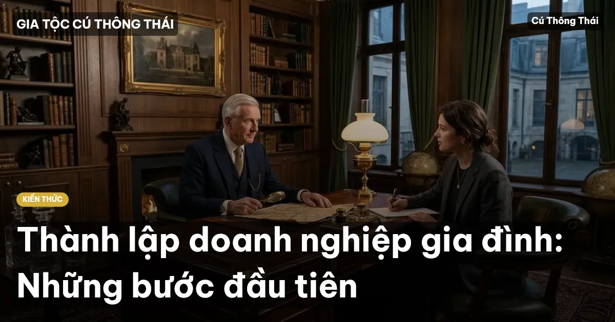 Thành lập doanh nghiệp gia đình: Những bước đầu tiên