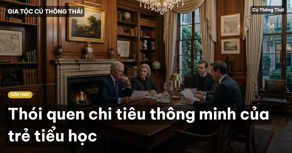 Thói quen chi tiêu thông minh của trẻ tiểu học