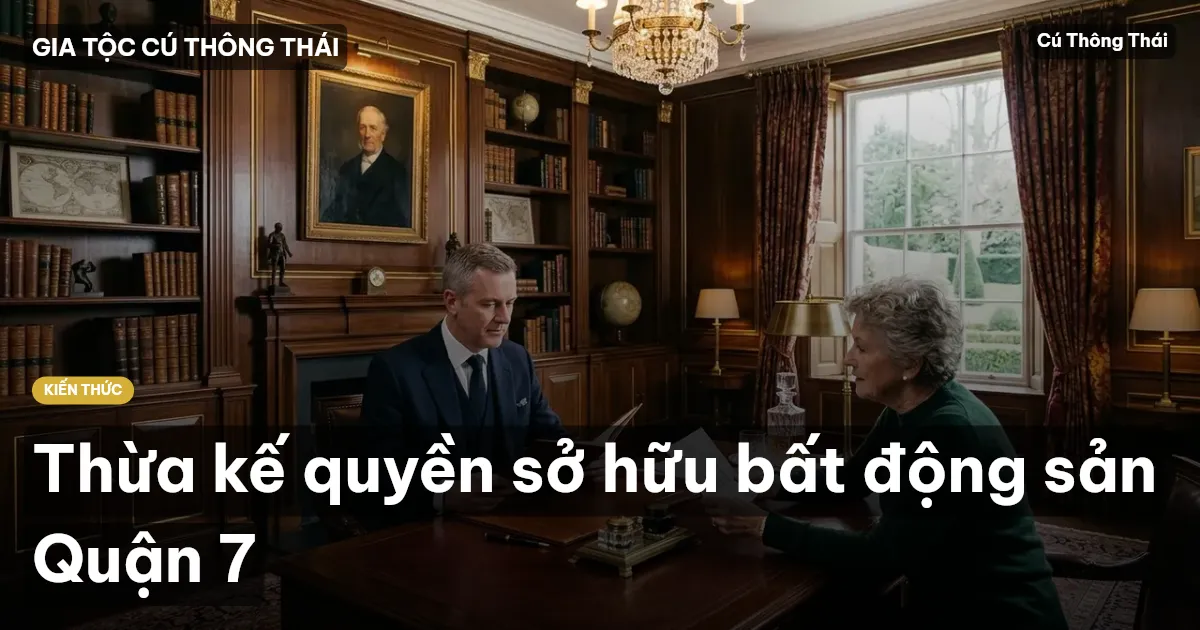 Thừa kế quyền sở hữu bất động sản Quận 7