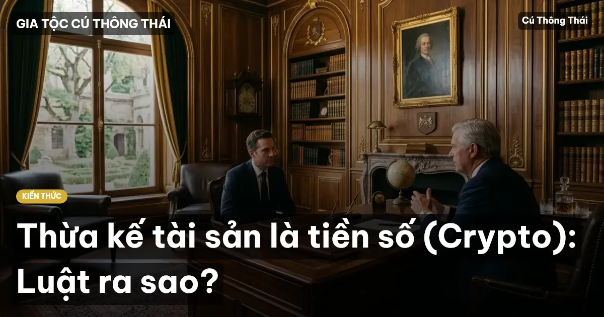 Thừa kế tài sản là tiền số (Crypto): Luật ra sao?