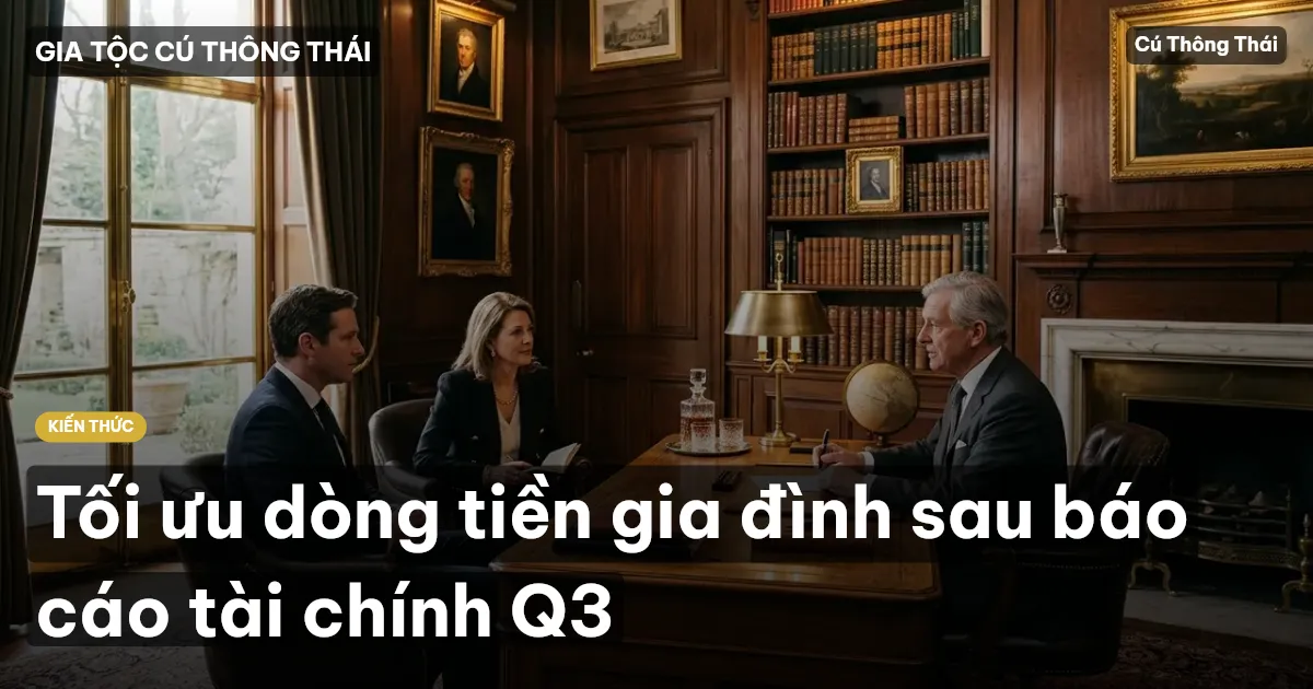 Tối ưu dòng tiền gia đình sau báo cáo tài chính Q3