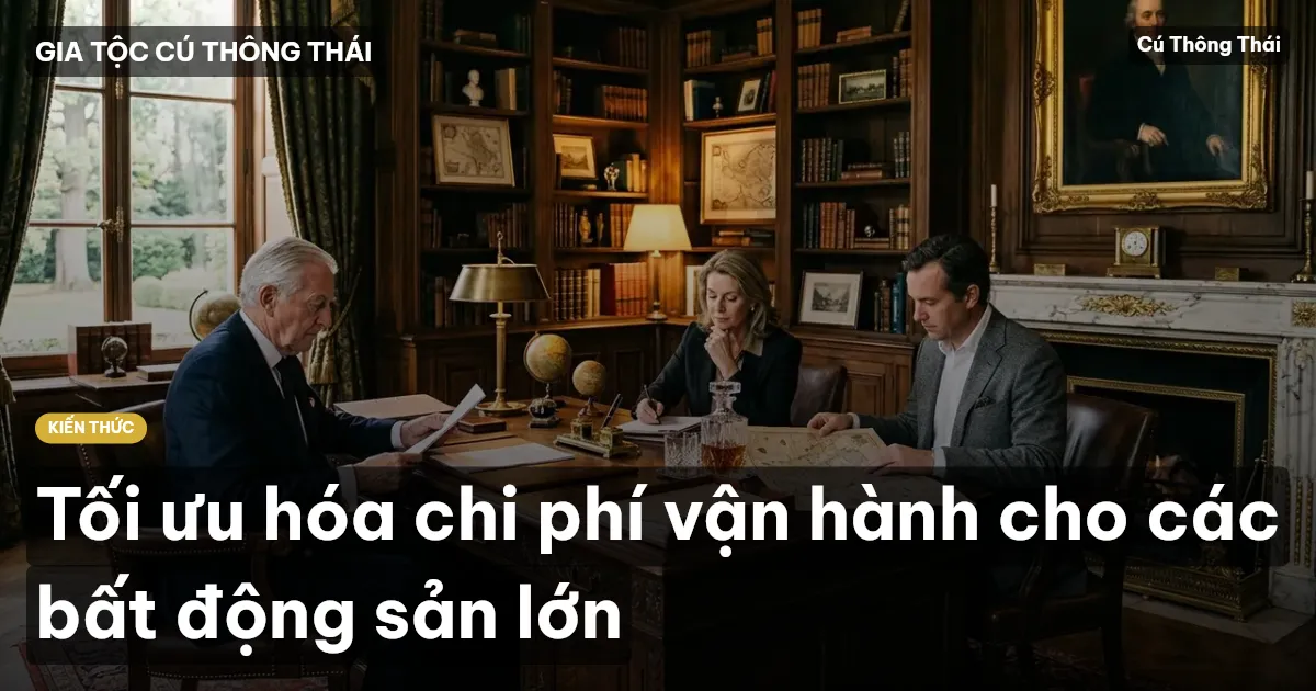 Tối ưu hóa chi phí vận hành cho các bất động sản lớn