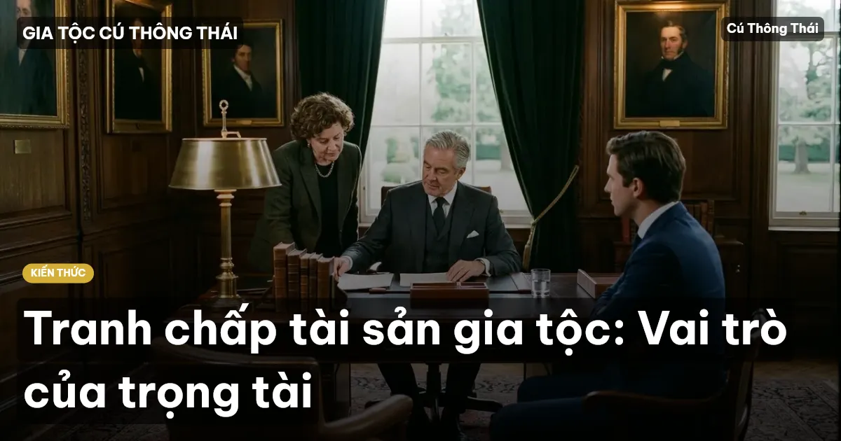 Tranh chấp tài sản gia tộc: Vai trò của trọng tài