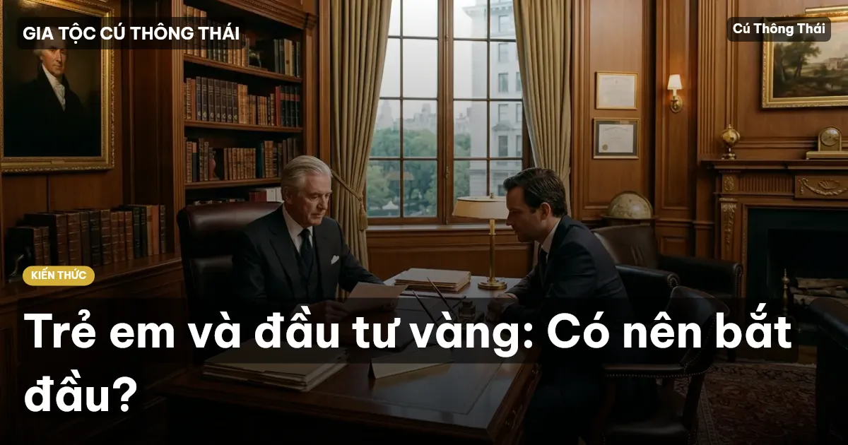 Trẻ em và đầu tư vàng: Có nên bắt đầu?