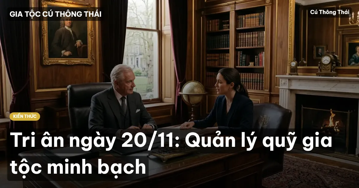 Tri ân ngày 20/11: Quản lý quỹ gia tộc minh bạch