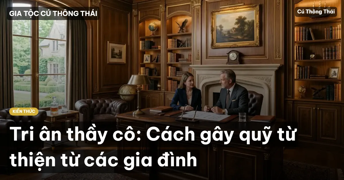 Tri ân thầy cô: Cách gây quỹ từ thiện từ các gia đình