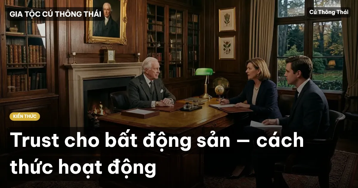 Trust cho bất động sản — cách thức hoạt động