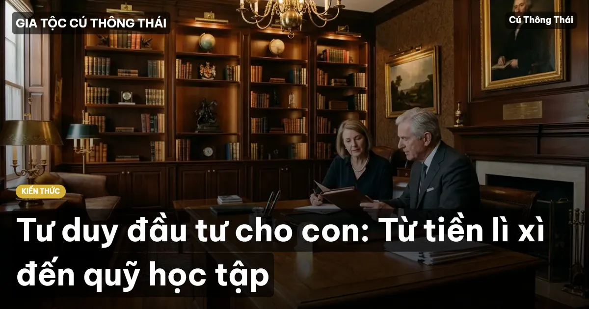 Tư duy đầu tư cho con: Từ tiền lì xì đến quỹ học tập