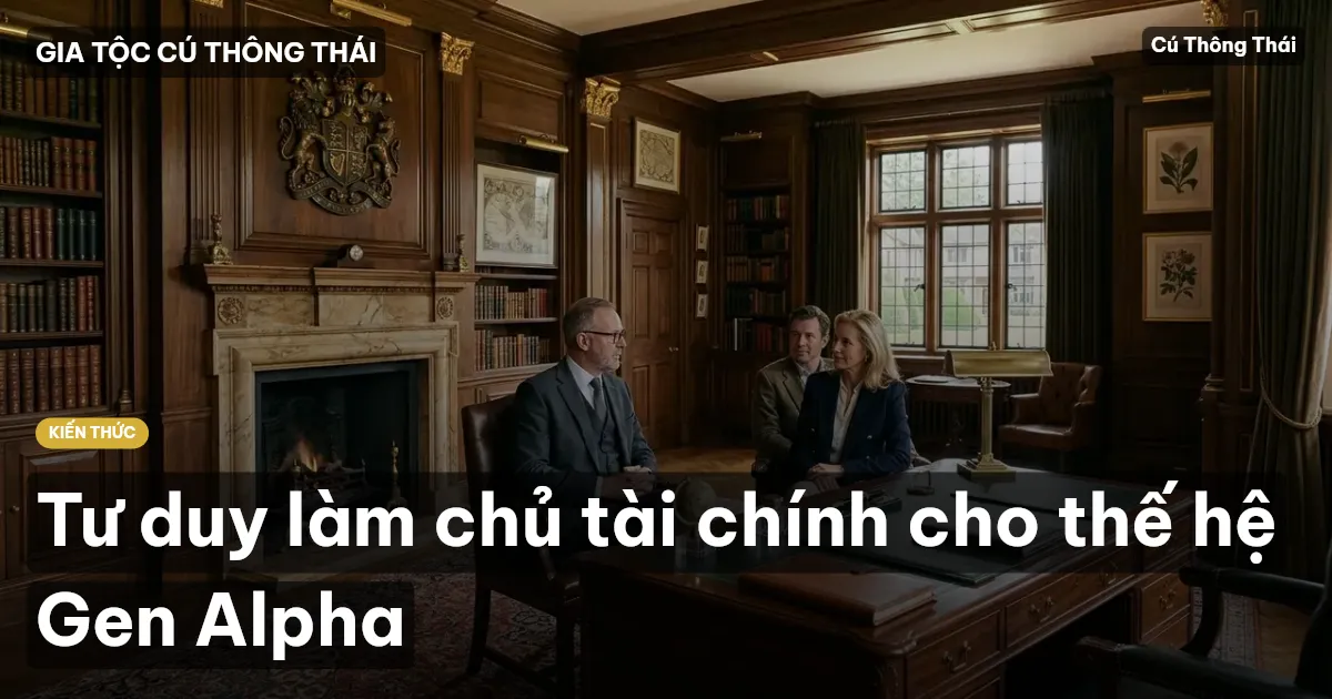 Tư duy làm chủ tài chính cho thế hệ Gen Alpha