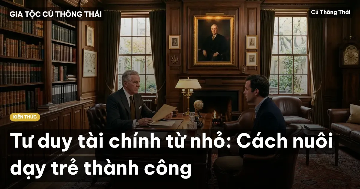 Tư duy tài chính từ nhỏ: Cách nuôi dạy trẻ thành công