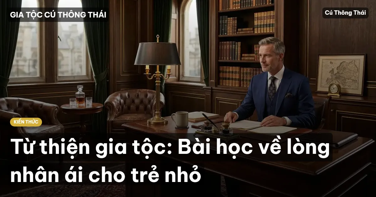 Từ thiện gia tộc: Bài học về lòng nhân ái cho trẻ nhỏ