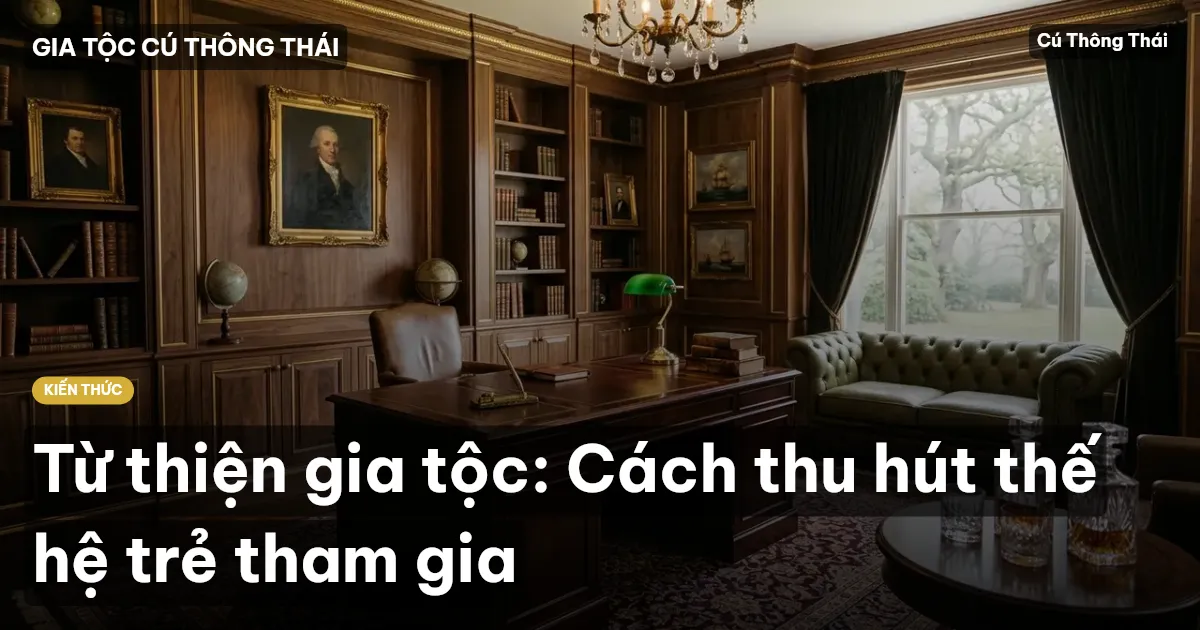 Từ thiện gia tộc: Cách thu hút thế hệ trẻ tham gia