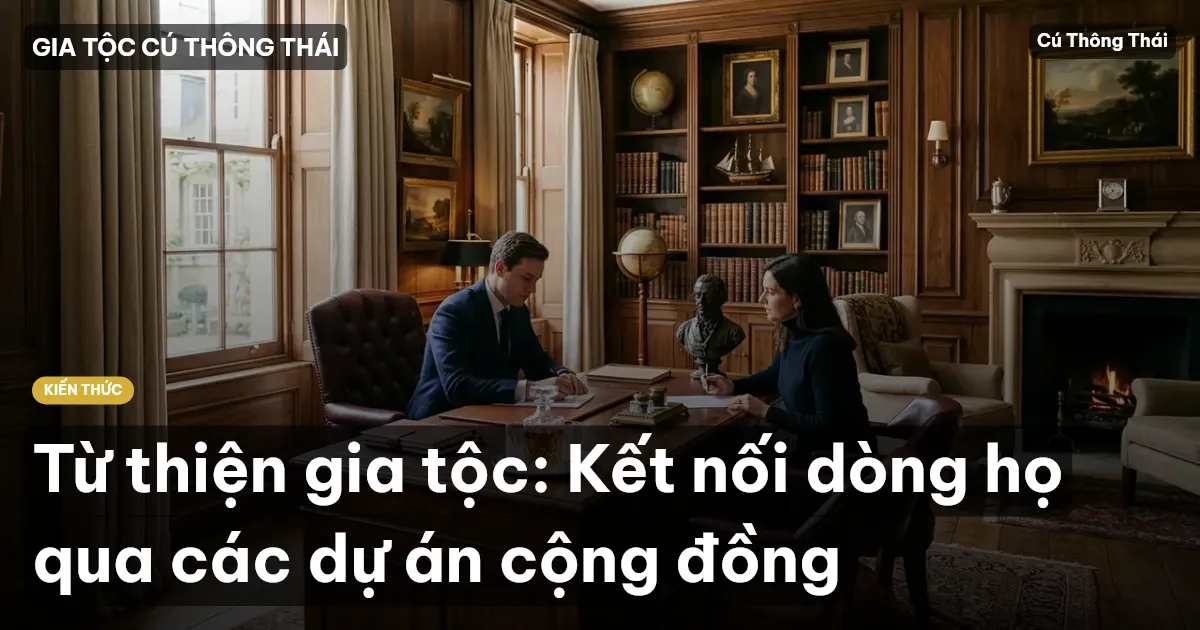 Từ thiện gia tộc: Kết nối dòng họ qua các dự án cộng đồng
