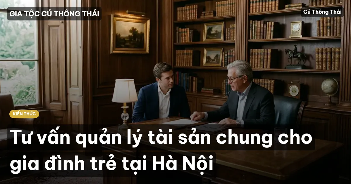 Tư vấn quản lý tài sản chung cho gia đình trẻ tại Hà Nội