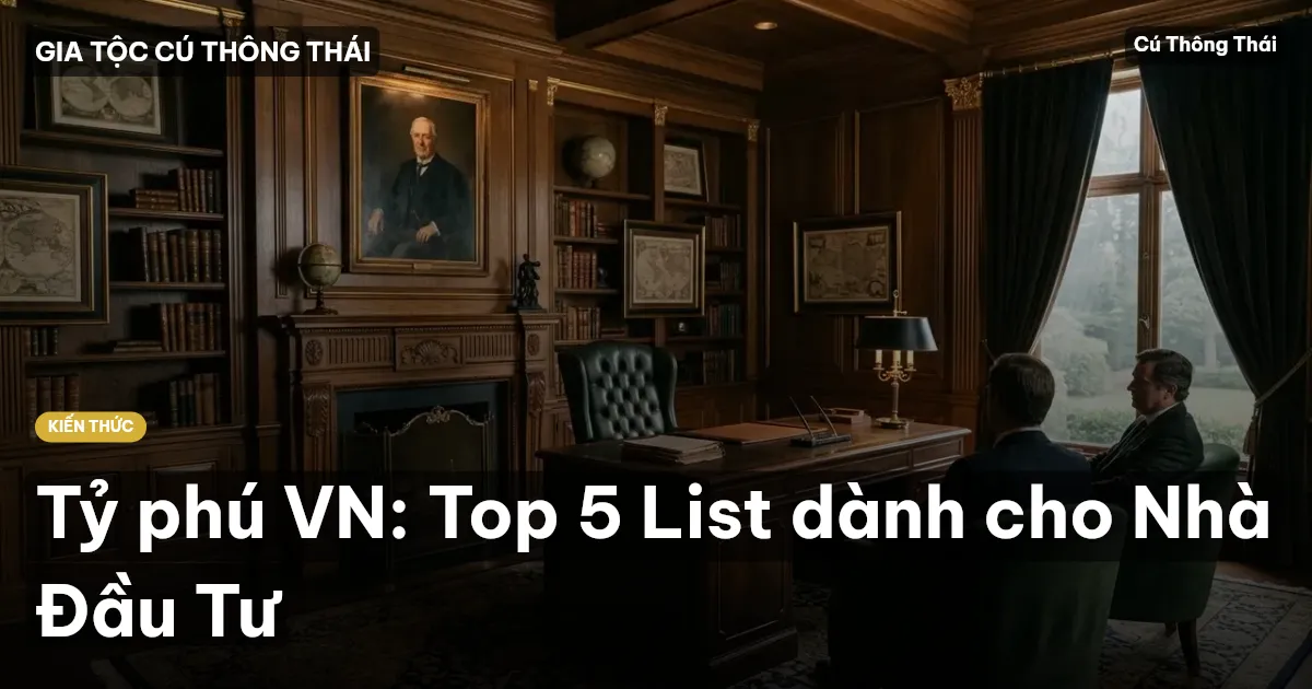 Tỷ phú VN: Top 5 List dành cho Nhà Đầu Tư