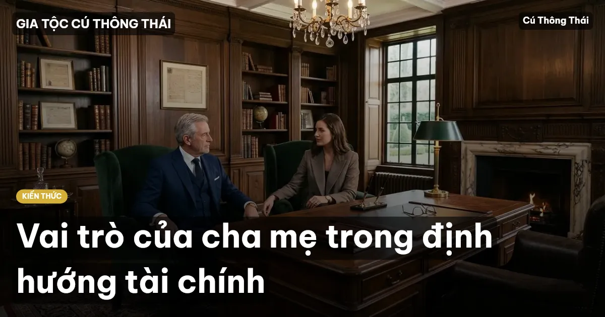 Vai trò của cha mẹ trong định hướng tài chính