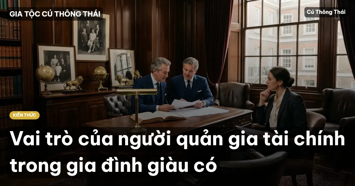 Vai trò của người quản gia tài chính trong gia đình giàu có