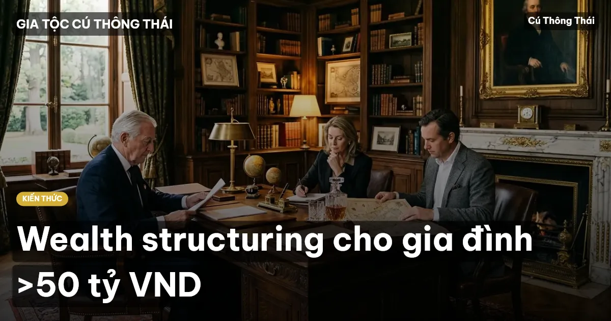 Wealth structuring cho gia đình >50 tỷ VND
