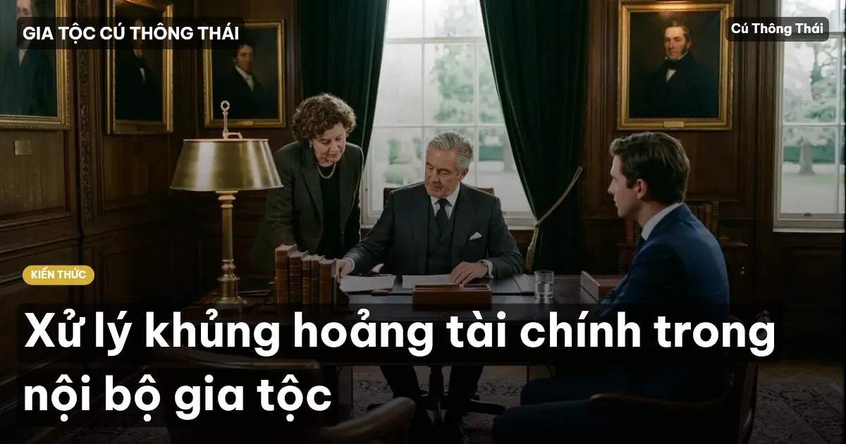 Xử lý khủng hoảng tài chính trong nội bộ gia tộc