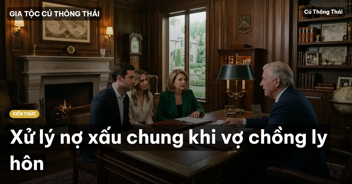 Xử lý nợ xấu chung khi vợ chồng ly hôn