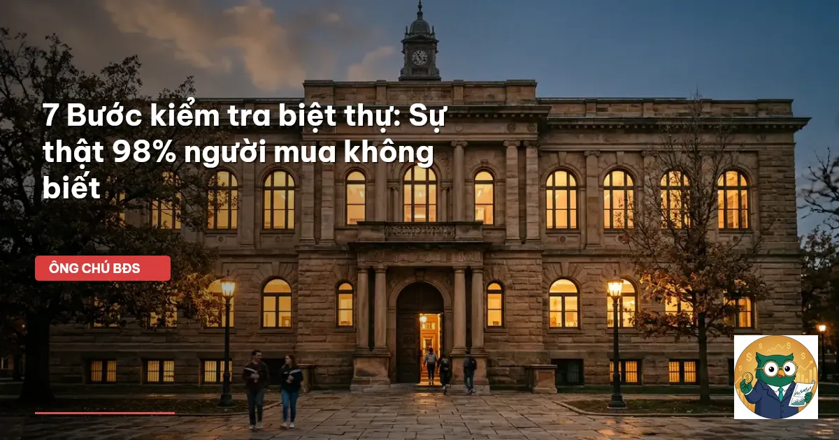 kiểm tra dự án biệt thự