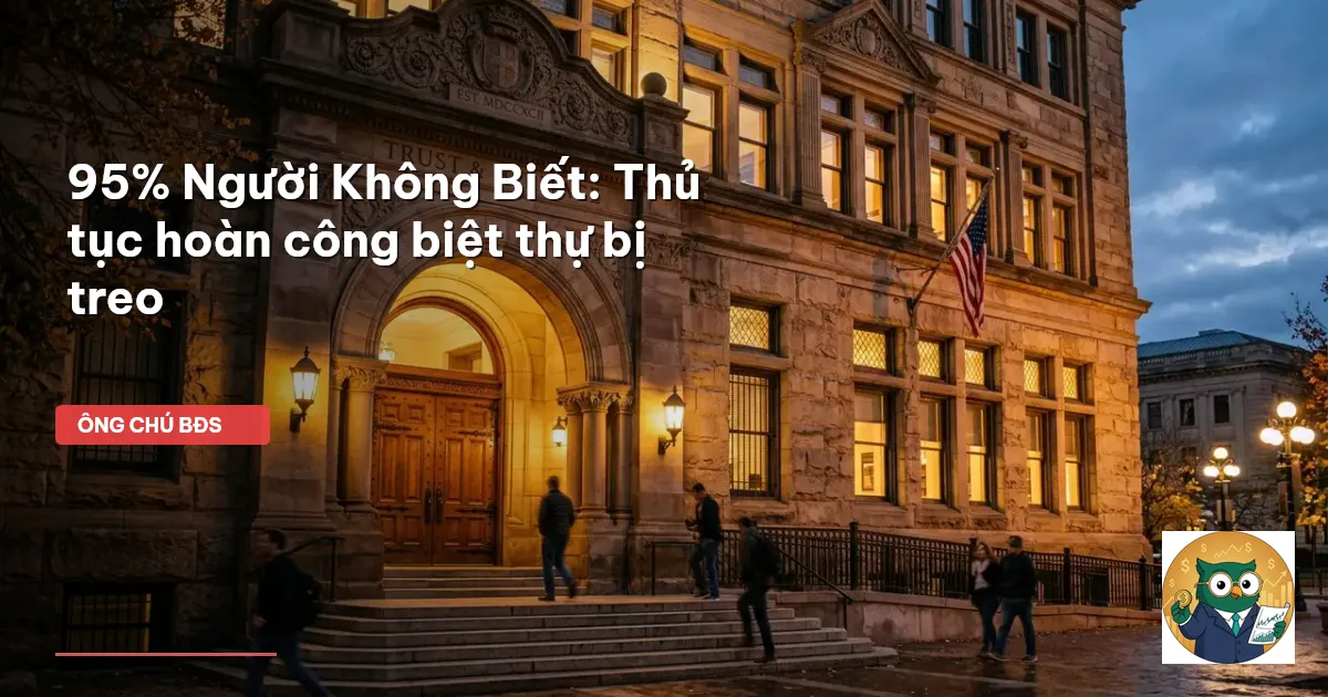 hoàn công biệt thự