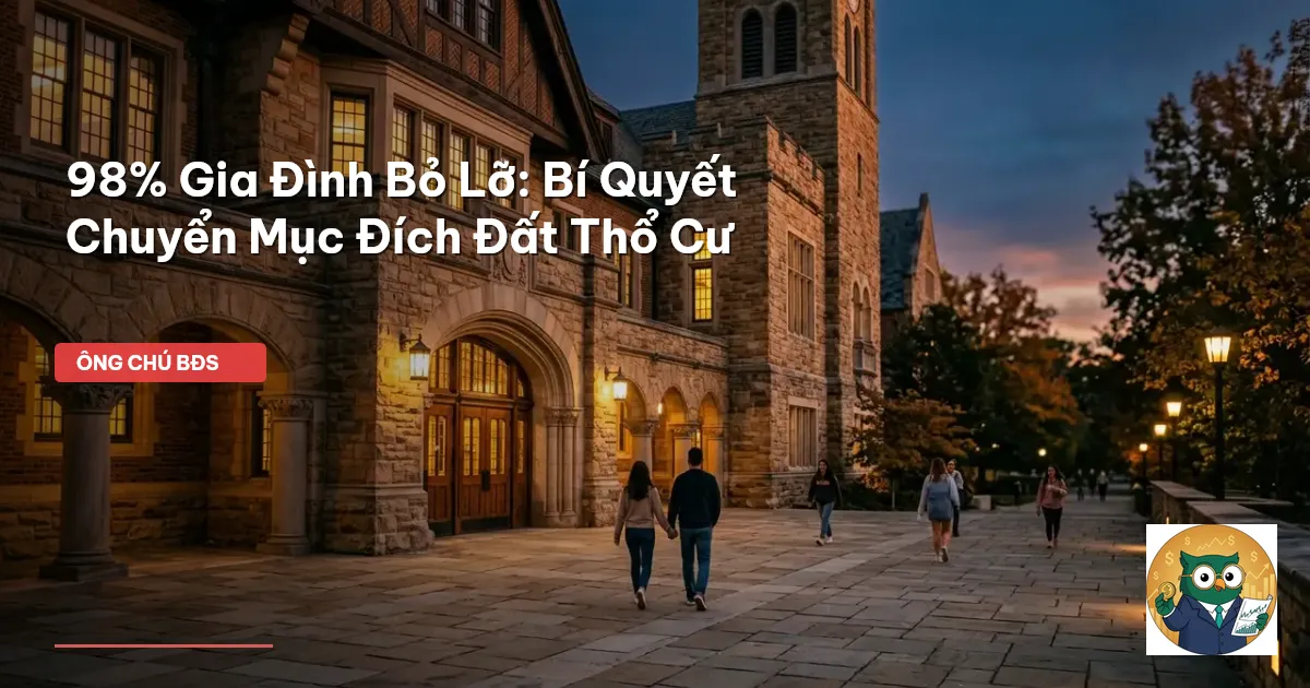 chuyển mục đích đất