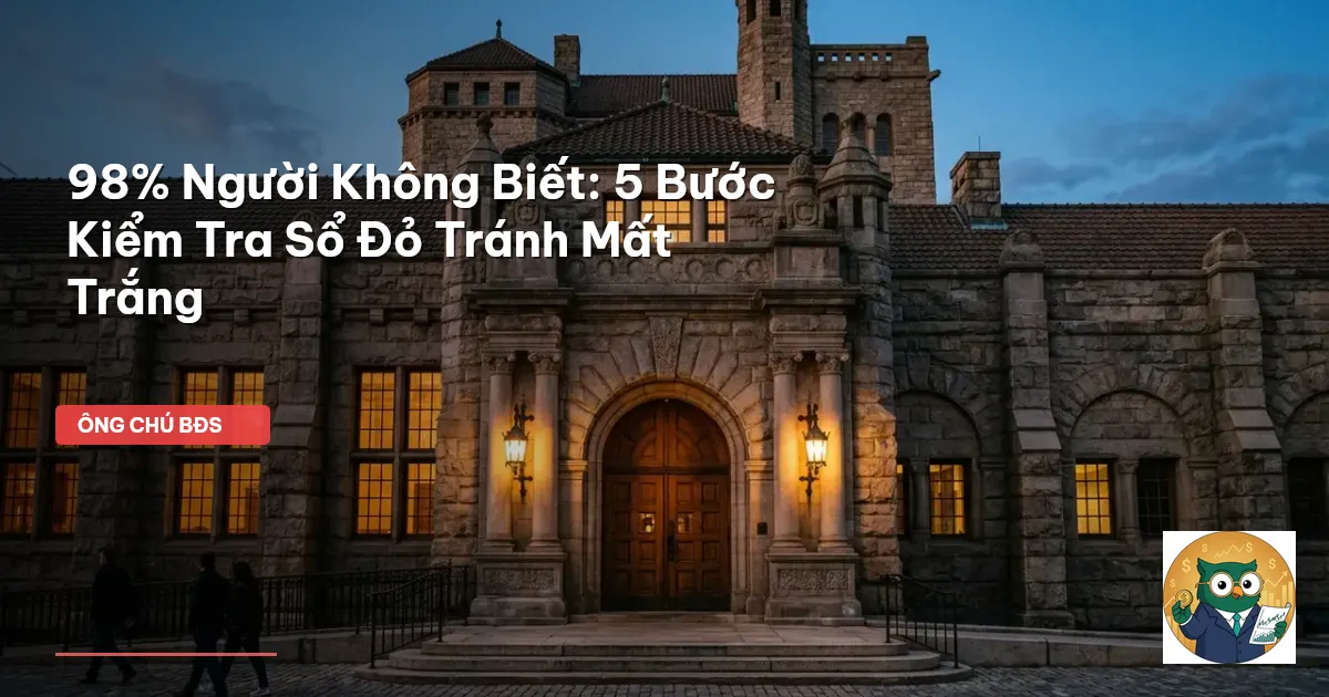 kiểm tra sổ đỏ