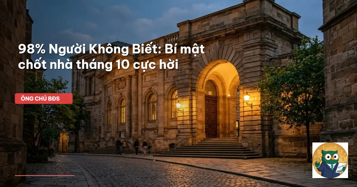 chốt nhà tháng 10