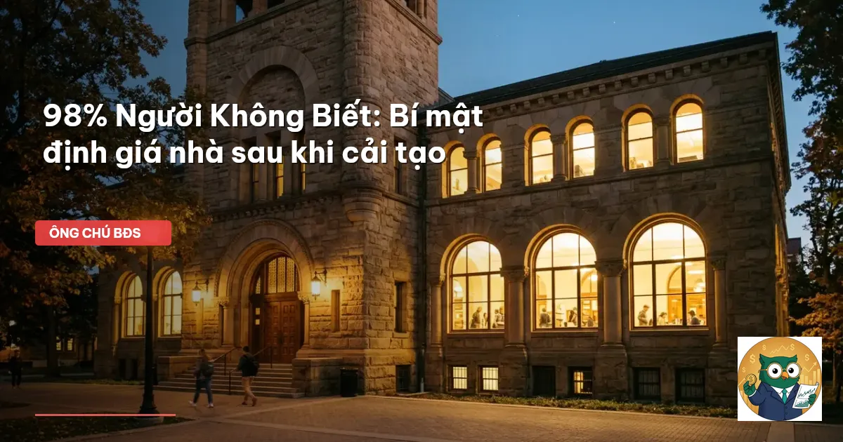 định giá nhà sau cải tạo