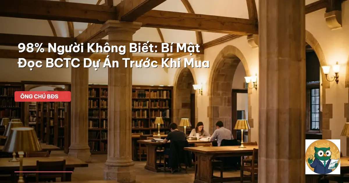 cách đọc báo cáo tài chính dự án