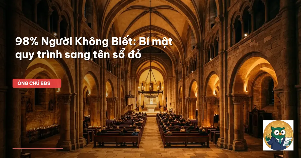 quy trình sang tên sổ đỏ