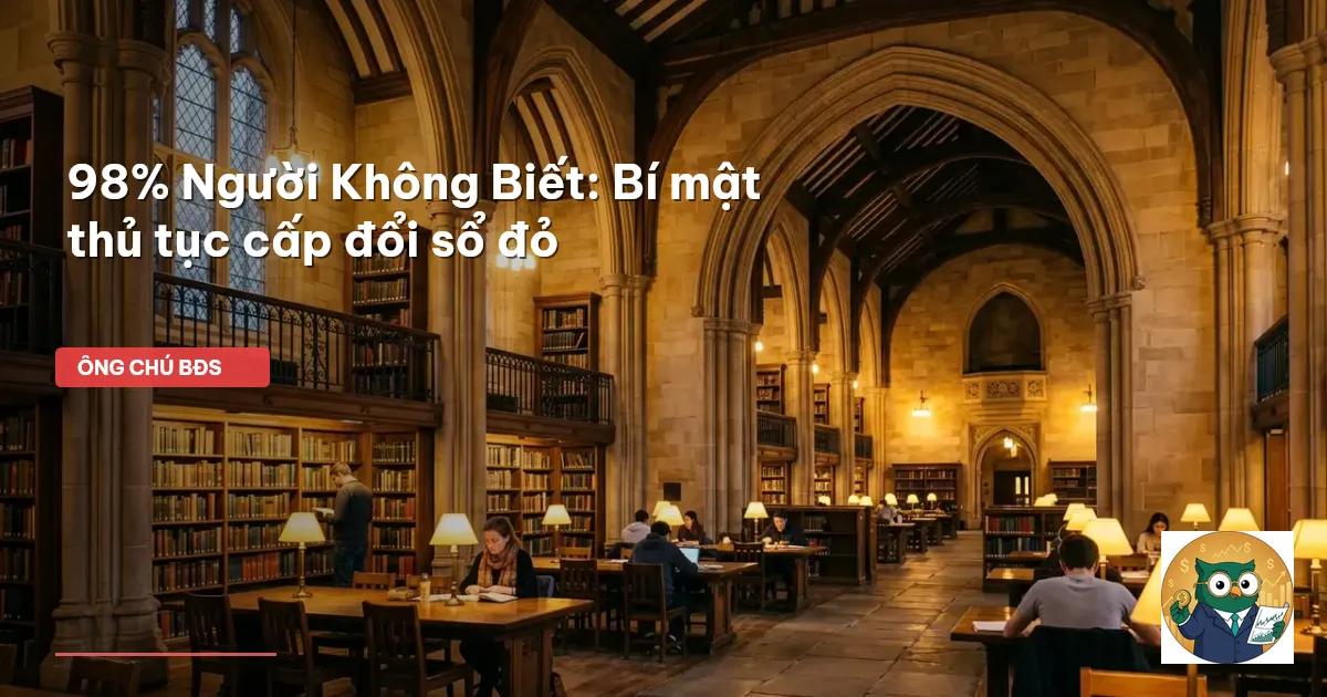 cấp đổi sổ đỏ